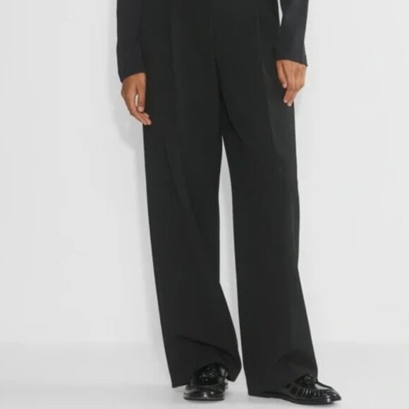 Babaton Pleated Pant Black size 6 - Picture 3 of 7